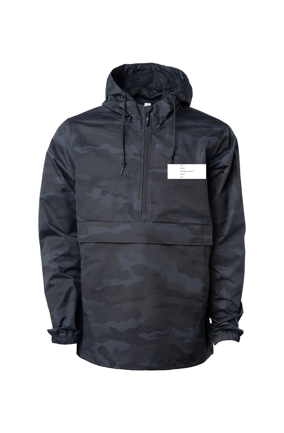 Black Camo Anorak Jacket #24VOTE