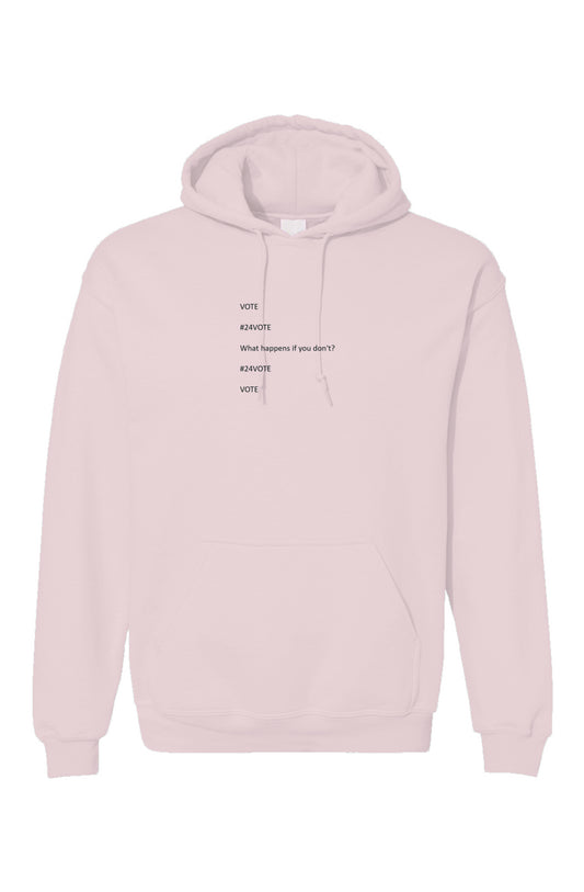 Unisex Gildan Hoodie Pink #24VOTE