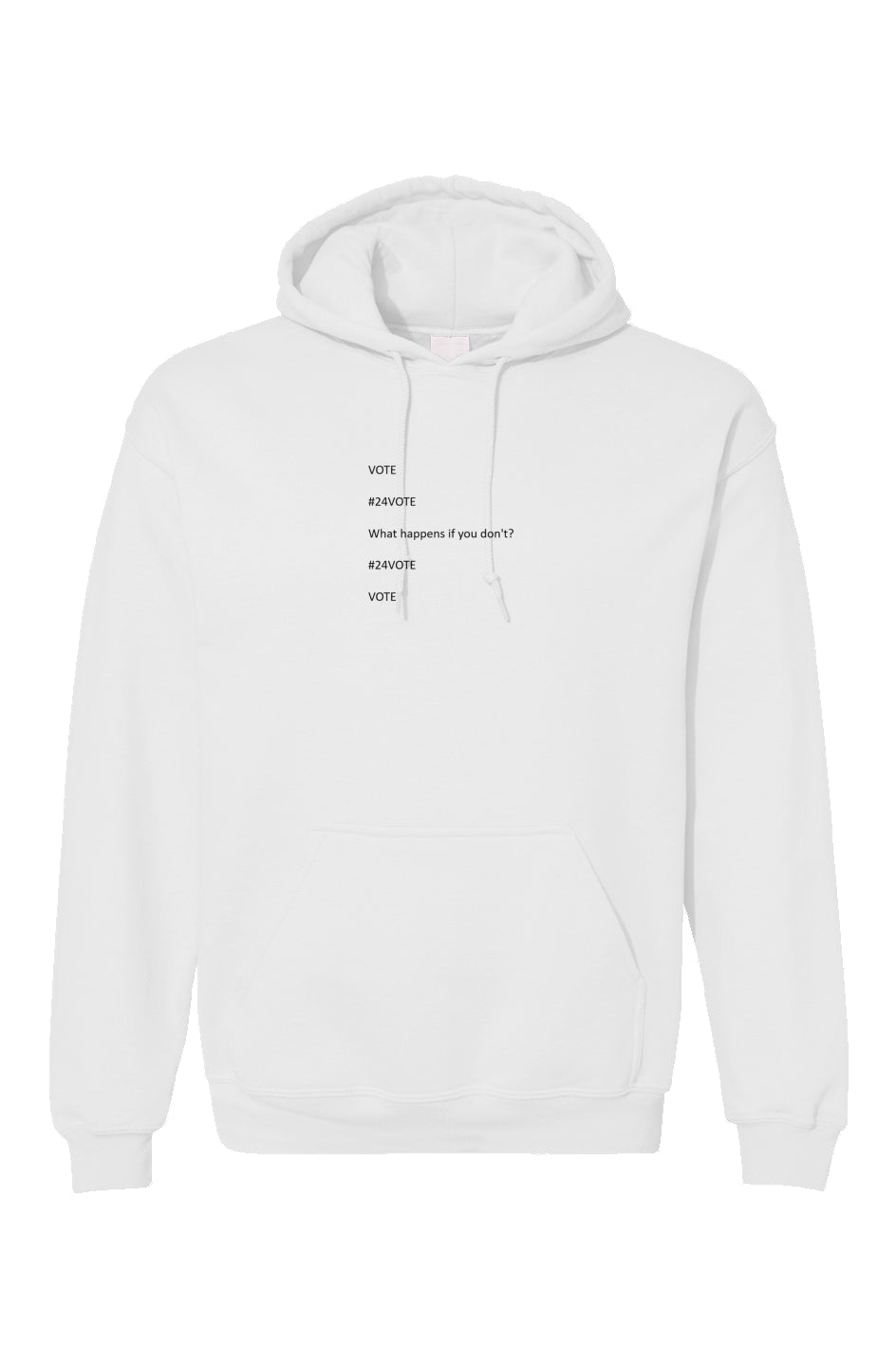 Unisex Gildan Hoodie WHITE #24VOTE