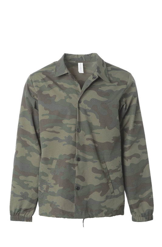 Water Resistant Windbreaker Coaches Jacket Camo #24VOTE