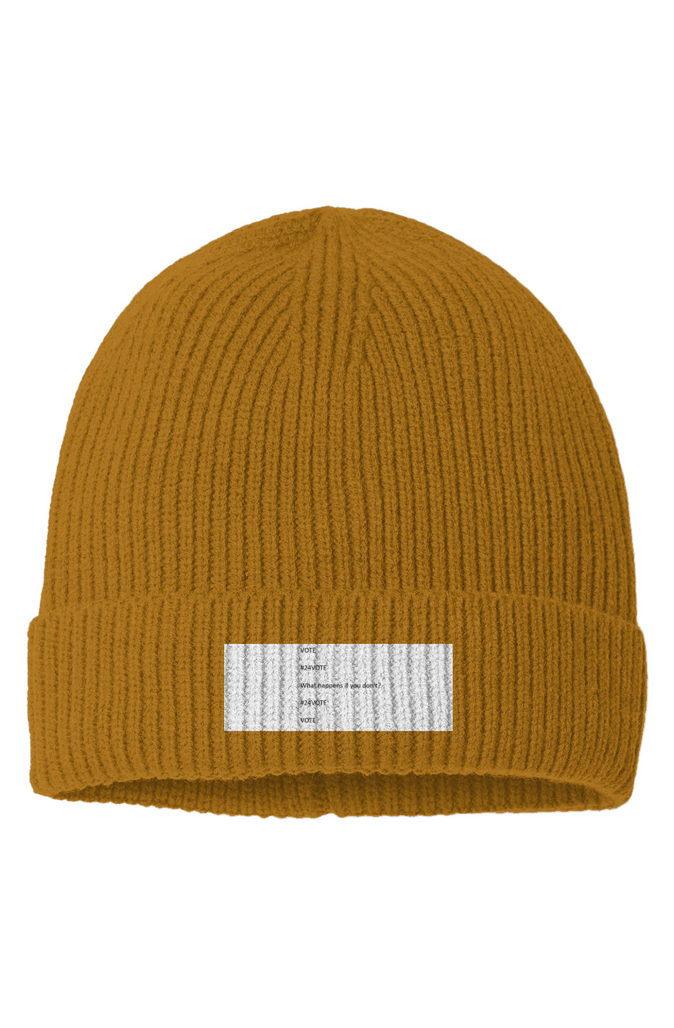 Sustainable Fine Rib Knit Beanie #24VOTE