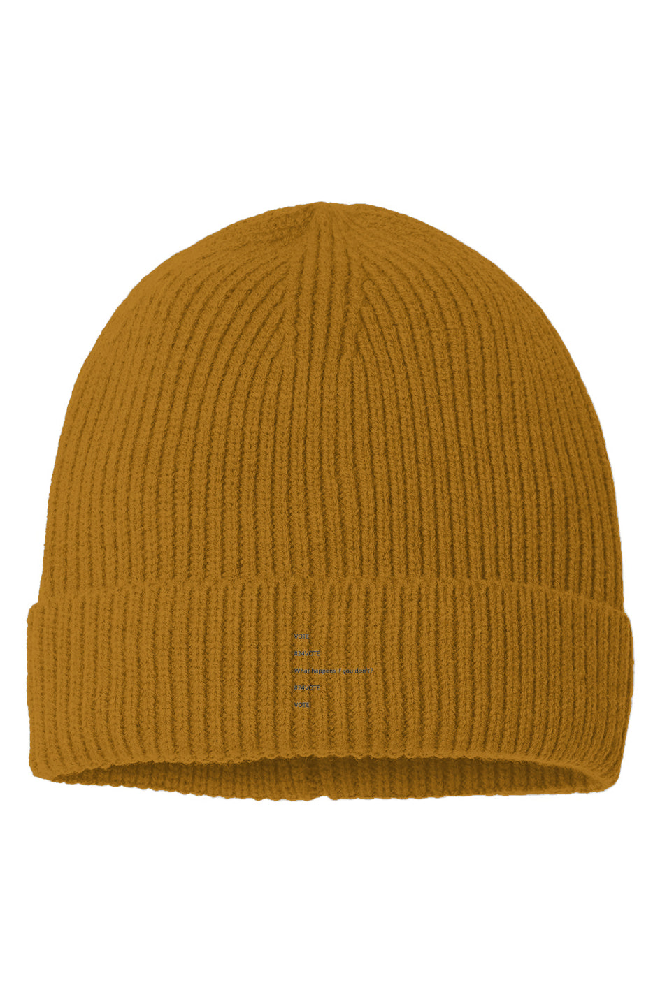 Sustainable Fine Rib Knit Beanie #24VOTE 1x